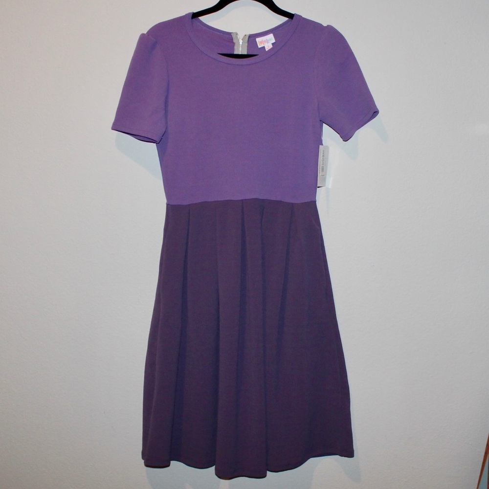 LuLaRoe Purple Amelia Dress